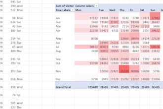clean data and make pivot table and dashboard