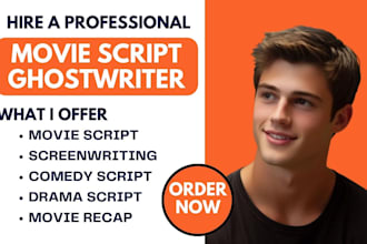 write a captivating screenwriting for movie script drama comedy and movie recap