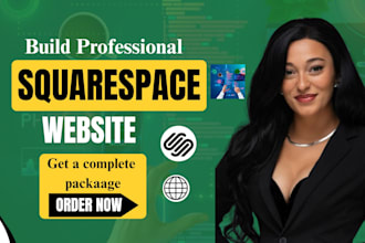 build squarespace website, design or development squarespace website
