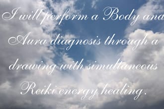 do body and aura diagnostics through drawing