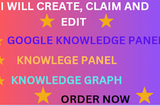create google knowledge panel for you