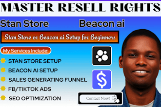 build and promote stan store beacon ai master resell right courses