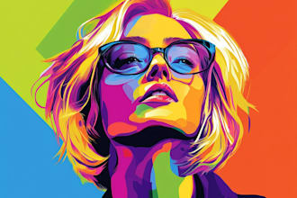 make a beautiful wpap pop art portrait