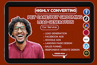 generate pet care leads pet grooming leads dog training leads pet care website