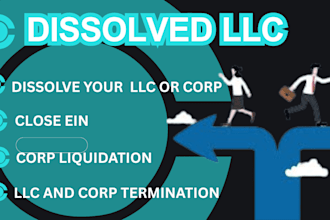 dissolve llc,terminate corp and close ein in any state