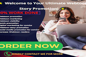 skyrocket your webtoon story visibility with expert promotion