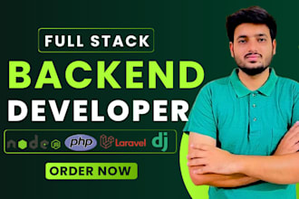 develop web app ,website as backend developer using nodejs, django, PHP laravel
