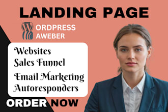 do responsive wordpress landing page design elementor landing page
