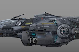 sculpt 3d spaceship model aircraft model warship fighter jet 3d weapon for games