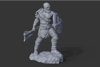 do 3d stylized miniature model, 3d game character, action figures,3d prints, stl