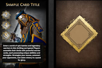do card game design playing card game template design trading card game design