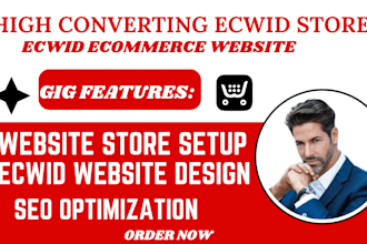 design and redesign ecwid website promote ecwid store ecwid SEO