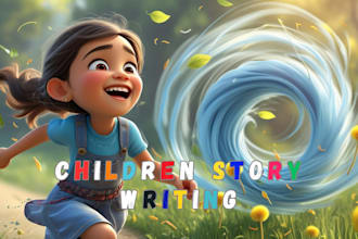 be your children story writer, kids storyteller video, children book illustrator