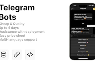 create a python telegram bot for business, education, or social projects