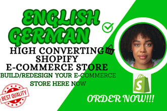 design sales attracting german shopify store shopify dropshipping german store