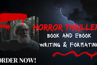 ghostwrite fiction novel, horror story, write mystery, thriller, crime ebook