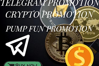pump fun promotion, solana memecoin, telegram promotion to 100x token holders
