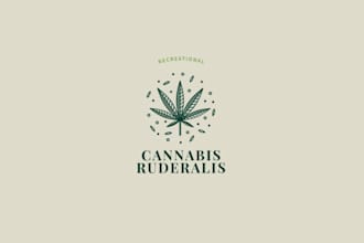 design cannabis and weed logo