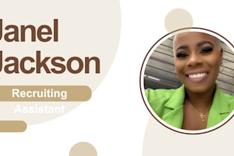 be your virtual assistant for admin specializing in recruiting services