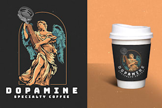 design vintage logo illustration and mascot for your brand