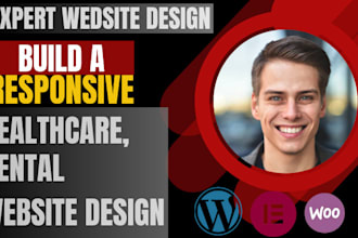 design healthcare, medical, dental, pharmacy and hospital website, build website