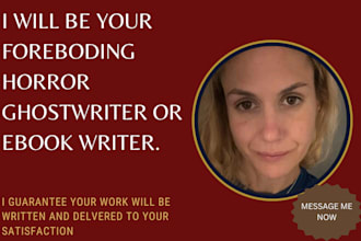 ghostwrite or rewrite your creepy horror story