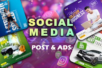 create social media posts, ad creative, facebook ad image, instagram post design