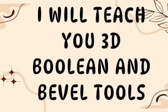 teach you 3d boolean and bevel tools on blender