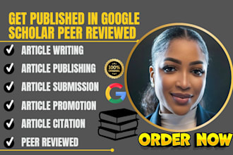 write publish quality articles in peer reviewed google scholar indexed journal
