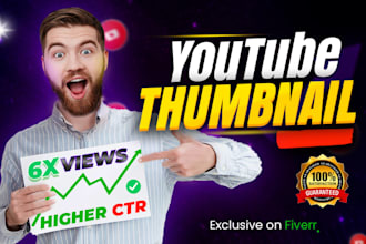 be your premium youtube thumbnail designer