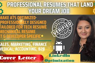 write professional ats resume writing for sales, finance, IT and engineering