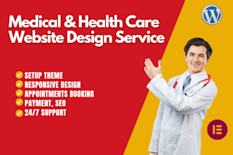 design medical, healthcare, home care, dental clinic, hospital websites