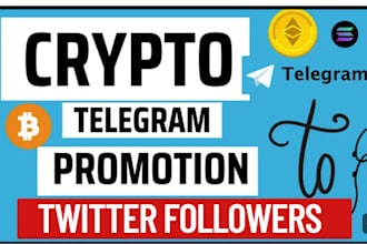 telegram promotion, crypto twitter marketing to 50m investors memecoin promotion