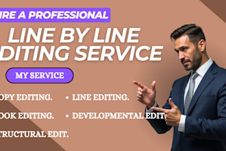 copy and line edit your memoir, proofread your fiction novel, nonfiction book