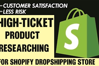 research high ticket product for shopify dropshipping website to skyrocket sales