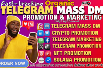 telegram mass dm crypto telegram promotion marketing nft solana promotion