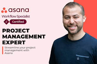 setup asana workspace, project management workflows, automations