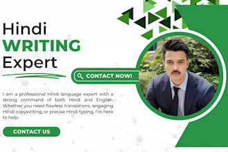 do best hindi translations or copy writing or typing for you