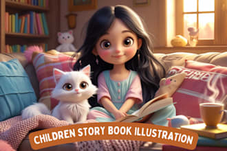 children story book illustration children picture book illustration child book