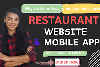 create food restaurant website, kiosk, mobile app development for android, ios