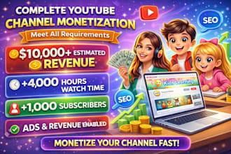 organic youtube channel promotion and monetization