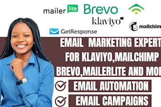 setup mailchimp convertkit getresponse sendibule  email campaign and automation