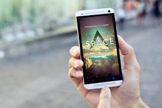 mockups your apps, games or websites on the android phones and tablets