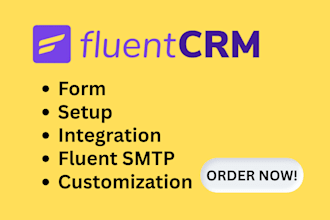 be your fluentcrm virtual assistant for fluent crm emails and fluent SMTP