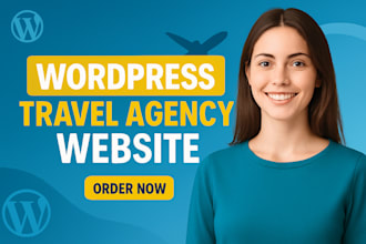 create wordpress travel agency website for you