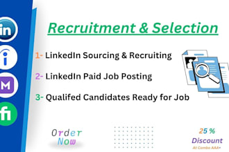 do talent sourcing linkedin job posting plus interested candidates resume