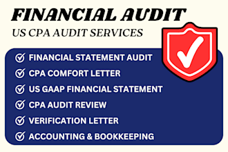 audit financial statement, comfort letter, US cpa, mortgage letter