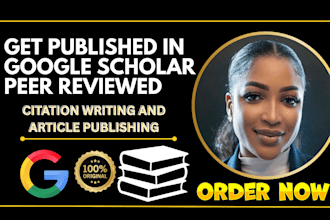 write, publish high impact article in google scholar peer reviewed index journal