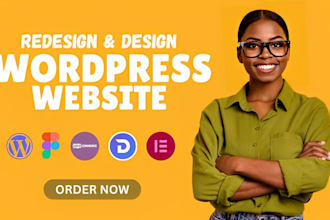 redesign design build edit clone fix wordpress website SEO elementor pro astra
