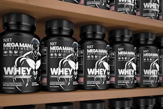 create a supplement, vitamin packaging and label designs
